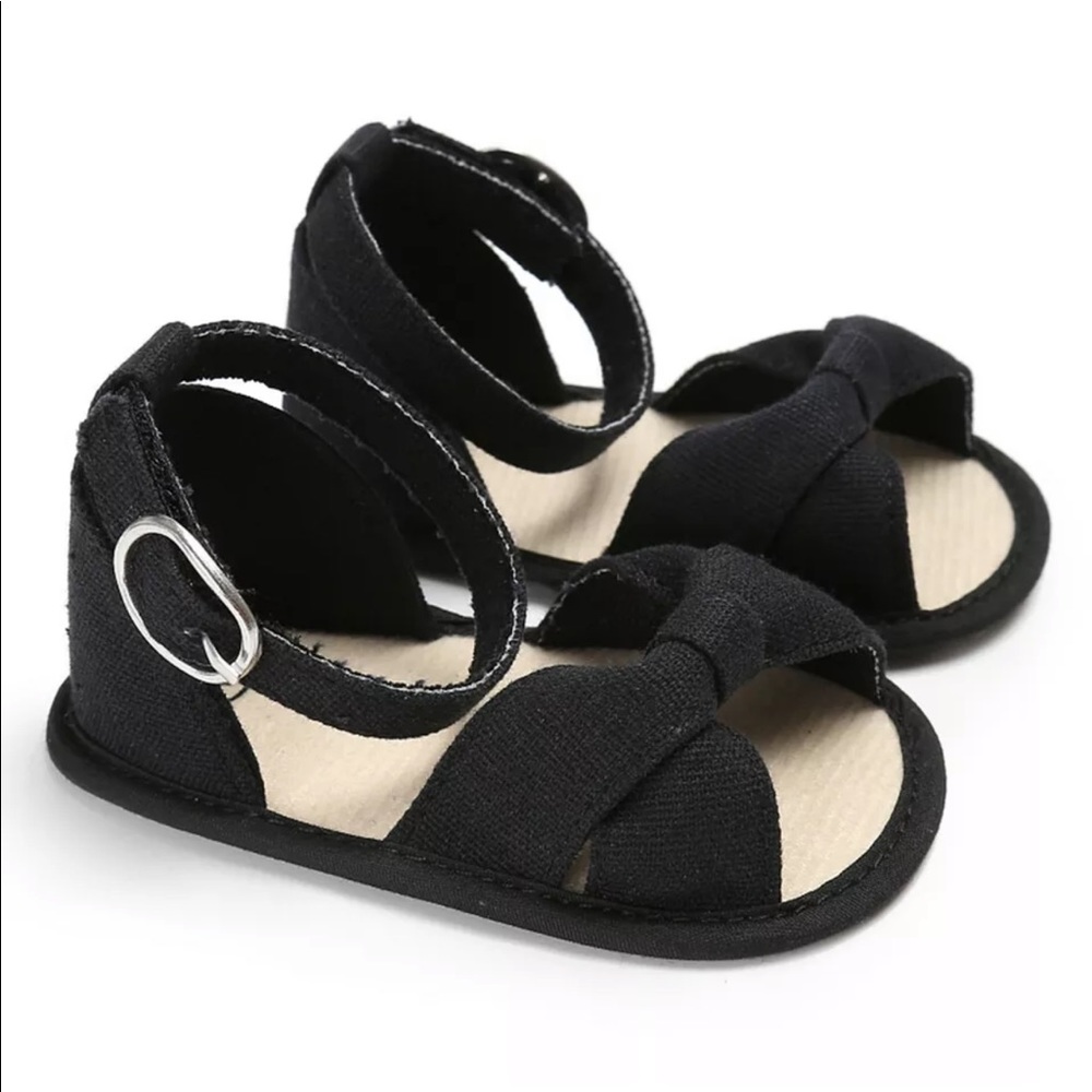 New Black Sandals For Baby
